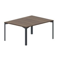 Ray RY2TS128 WNAN (Орех/Антрацит) Составной стол на 2 рабочих места, без отверстий
