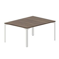 Ray RY2TS128 WNBL (Орех/Белый) Составной стол на 2 рабочих места, без отверстий
