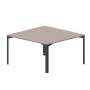 Ray RY2TS147 TRAN (Тортора/Антрацит) Составной стол на 2 рабочих места, без отверстий