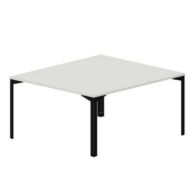 Ray RY2TS148 BLNR (Белый/Черный) Составной стол на 2 рабочих места, без отверстий