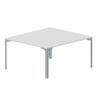 Ray RY2TS148 BLTI (Белый/Титан) Составной стол на 2 рабочих места, без отверстий