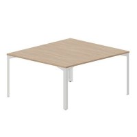 Ray RY2TS148 OWBL (Светлый дуб/Белый) Составной стол на 2 рабочих места, без отверстий
