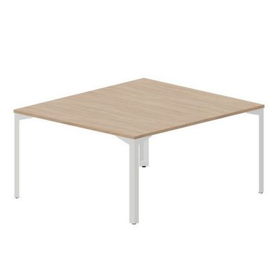 Ray RY2TS148 OWBL (Светлый дуб/Белый) Составной стол на 2 рабочих места, без отверстий