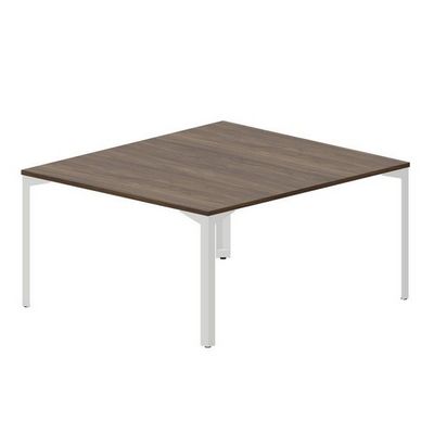 Ray RY2TS148 WNBL (Орех/Белый) Составной стол на 2 рабочих места, без отверстий