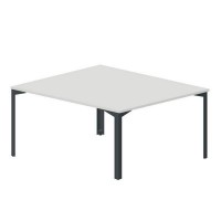 Ray RY2TS167 BLAN (Белый/Антрацит) Составной стол на 2 рабочих места, без отверстий