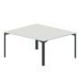 Ray RY2TS167 BLAN (Белый/Антрацит) Составной стол на 2 рабочих места, без отверстий