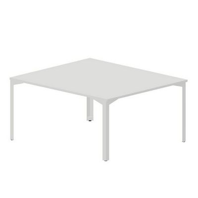 Ray RY2TS167 BLBL (Белый/Белый) Составной стол на 2 рабочих места, без отверстий