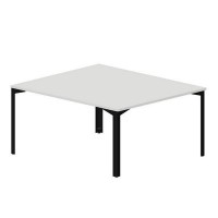Ray RY2TS167 BLNR (Белый/Черный) Составной стол на 2 рабочих места, без отверстий
