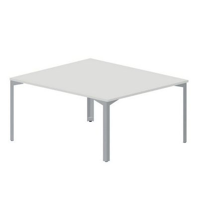 Ray RY2TS167 BLTI (Белый/Титан) Составной стол на 2 рабочих места, без отверстий