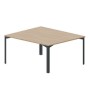 Ray RY2TS167 OWAN (Светлый дуб/Антрацит) Составной стол на 2 рабочих места, без отверстий