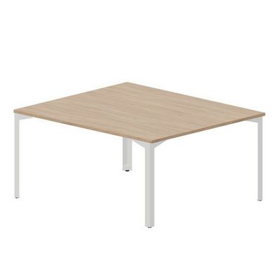 Ray RY2TS167 OWBL (Светлый дуб/Белый) Составной стол на 2 рабочих места, без отверстий