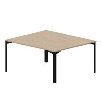 Ray RY2TS167 OWNR (Светлый дуб/Черный) Составной стол на 2 рабочих места, без отверстий