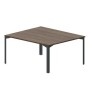 Ray RY2TS167 WNAN (Орех/Антрацит) Составной стол на 2 рабочих места, без отверстий
