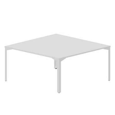 Ray RY2TS168 BLBL (Белый/Белый) Составной стол на 2 рабочих места, без отверстий