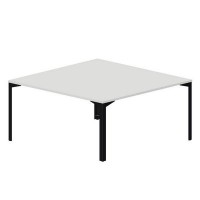 Ray RY2TS168 BLNR (Белый/Черный) Составной стол на 2 рабочих места, без отверстий