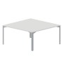 Ray RY2TS168 BLTI (Белый/Титан) Составной стол на 2 рабочих места, без отверстий