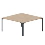 Ray RY2TS168 OWAN (Светлый дуб/Антрацит) Составной стол на 2 рабочих места, без отверстий