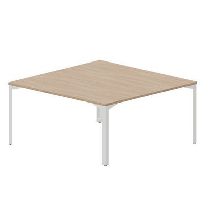 Ray RY2TS168 OWBL (Светлый дуб/Белый) Составной стол на 2 рабочих места, без отверстий