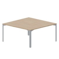 Ray RY2TS168 OWTI (Светлый дуб/Титан) Составной стол на 2 рабочих места, без отверстий