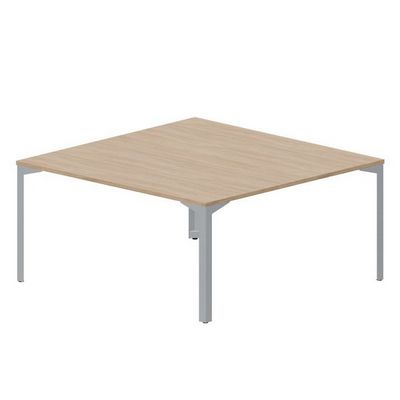 Ray RY2TS168 OWTI (Светлый дуб/Титан) Составной стол на 2 рабочих места, без отверстий