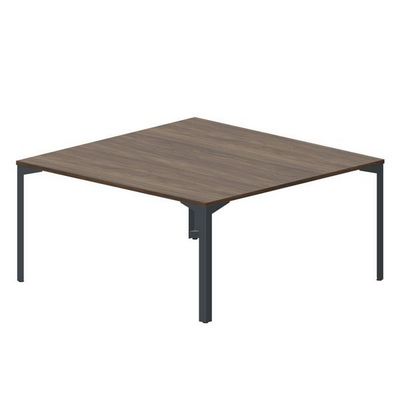Ray RY2TS168 WNAN (Орех/Антрацит) Составной стол на 2 рабочих места, без отверстий