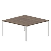Ray RY2TS168 WNBL (Орех/Белый) Составной стол на 2 рабочих места, без отверстий