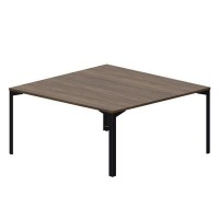 Ray RY2TS168 WNNR (Орех/Черный) Составной стол на 2 рабочих места, без отверстий