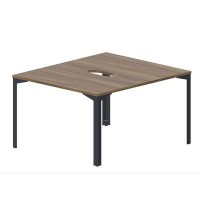 Ray RY2TV127 WNAN (Орех/Антрацит) Составной стол на 2 рабочих места, 2 эргономичных выреза