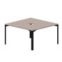 Ray RY2TV147 TRNR (Тортора/Черный) Составной стол на 2 рабочих места, 2 эргономичных выреза