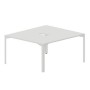 Ray RY2TV148 BLBL (Белый/Белый) Составной стол на 2 рабочих места, 2 эргономичных выреза