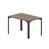 Ray RYG128 WNAN (Орех/Антрацит) Стол, 2 громмета