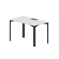 Ray RYL127 BLAN (Белый/Антрацит) Стол, металлический аутлет