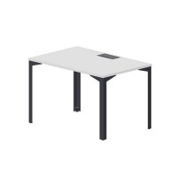 Ray RYL128 BLAN (Белый/Антрацит) Стол, металлический аутлет