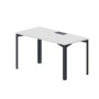Ray RYL147 BLAN (Белый/Антрацит) Стол, металлический аутлет