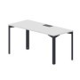 Ray RYL167 BLAN (Белый/Антрацит) Стол, металлический аутлет