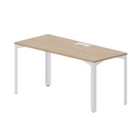 Ray RYL167 OWBL (Светлый дуб/Белый) Стол, металлический аутлет