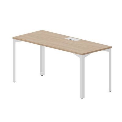 Ray RYL167 OWBL (Светлый дуб/Белый) Стол, металлический аутлет