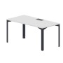 Ray RYL168 BLAN (Белый/Антрацит) Стол, металлический аутлет