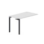 Ray RYPG127 BLAN (Белый/Антрацит) Стол приставной, 2 громмета