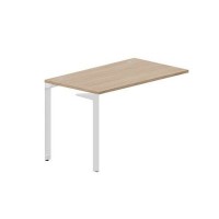 Ray RYPG127 OWBL (Светлый дуб/Белый) Стол приставной, 2 громмета