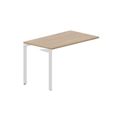 Ray RYPG127 OWBL (Светлый дуб/Белый) Стол приставной, 2 громмета