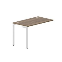 Ray RYPG127 WNBL (Орех/Белый) Стол приставной, 2 громмета