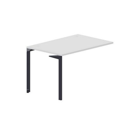 Ray RYPG128 BLAN (Белый/Антрацит) Стол приставной, 2 громмета