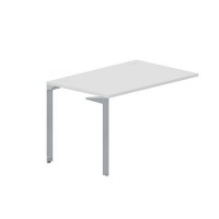 Ray RYPG128 BLTI (Белый/Титан) Стол приставной, 2 громмета