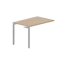 Ray RYPG128 OWTI (Светлый дуб/Титан) Стол приставной, 2 громмета