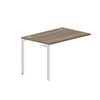 Ray RYPG128 WNBL (Орех/Белый) Стол приставной, 2 громмета