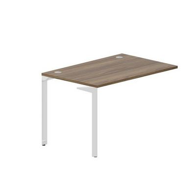 Ray RYPG128 WNBL (Орех/Белый) Стол приставной, 2 громмета