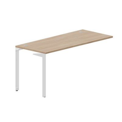 Ray RYPG167 OWBL (Светлый дуб/Белый) Стол приставной, 2 громмета