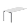 Ray RYPG168 BLAN (Белый/Антрацит) Стол приставной, 2 громмета