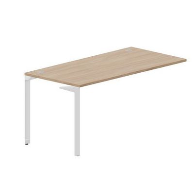 Ray RYPG168 OWBL (Светлый дуб/Белый) Стол приставной, 2 громмета